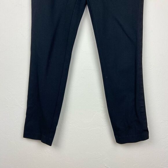 Madewell Straight Leg Pleated Stretch Pant - Black - Picture 4 of 7